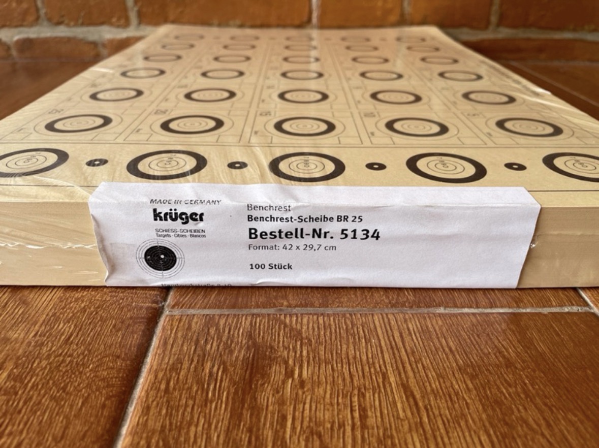 Kertas Target Kruger BR25m 42cm x 30cm Original Germany isi 20pcs Kertas Target Benchrest 25M untuk Lomba / Kompetisi Original Kruger Germany thumbnail 3