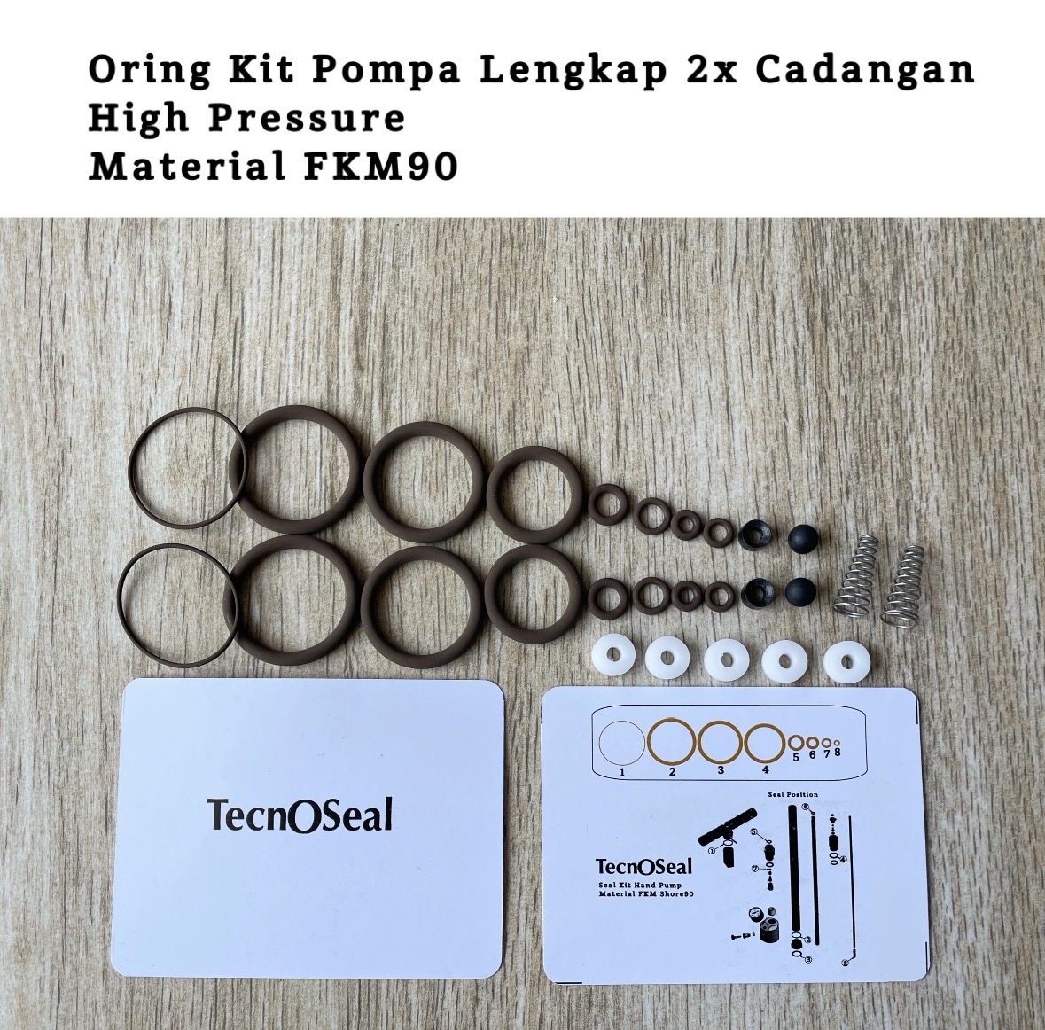 Oring sil set pompa pcp Seal pompa hillpump Sparepart pompa pcp part pompa high pressure bahan FKM90 Tahan panas tahan tekanan tinggi
